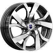 КиК Палермо 6.5x16/5x114.3 ET40 D67.1 дарк_платинум